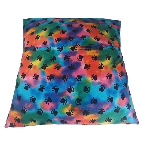 LikeNew Handmade Quilted Vintage 15"x15" Pillow With Funny Cats & Dogs Prints - Picture 8 of 8